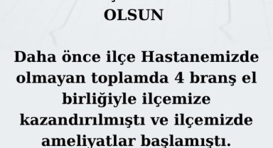 Hilvan Devlet Hastanesi'ne Göğüs Hastalıkları Bölümü Eklendi
