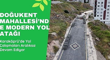 Karaköprü Belediyesinden Doğukent’te Yol Mesaisi
