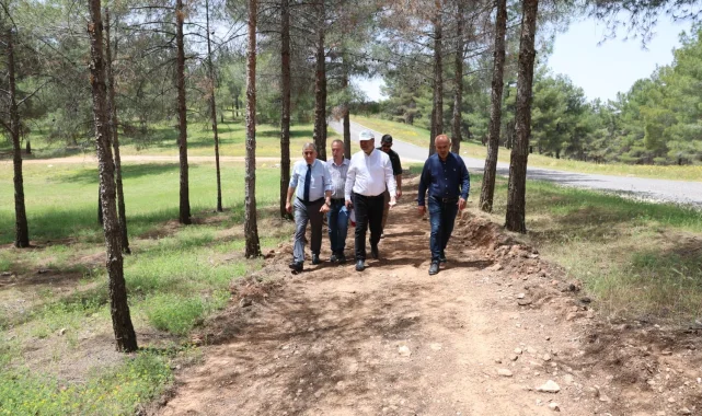 Karaköprü'de Gölpınar Tabiat Parkı Projesinde Çalışmalar Sürüyor
