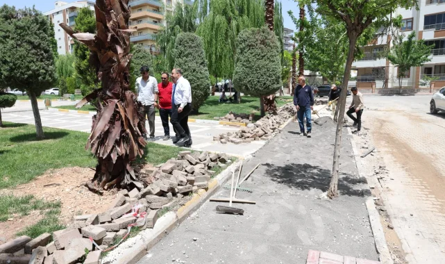 Karaköprü'de Şenevler Mahallesi'nde Belediye Başkanından Saha İncelemesi