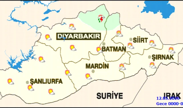 Şanlıurfa'da 11 Mayıs Pazartesi Parçalı Bulutlu Hava: Kuzeyde Sağanak Bekleniyor