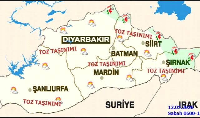 Şanlıurfa'da 12 Mayıs Hava Durumu: Parçalı Bulutlu, Sıcaklıklar Mevsim Normallerinin Üzerinde
