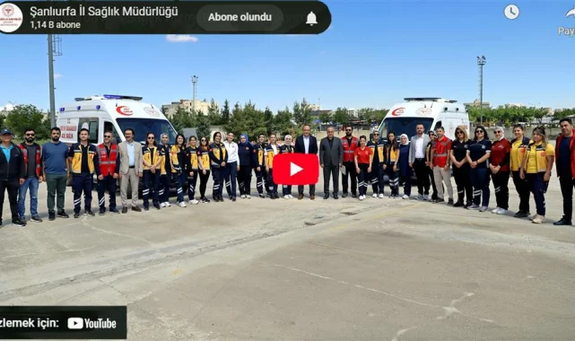 Şanlıurfa'da Kadın 112 Personeline Ambulans Sürüş Güvenliği Eğitimi Verildi