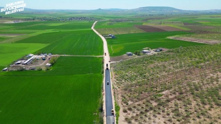 Şanlıurfa'da Kırsal Yollarda Sıcak Asfalt Seferberliği Devam Ediyor
