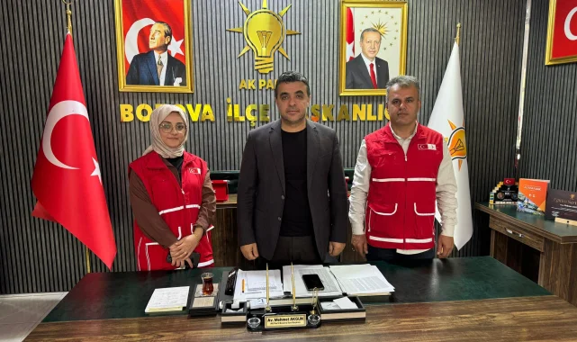 Türk Kızılayı Bozova İlçe Temsilcisi, AK Parti İlçe Başkanını Ziyaret Etti
