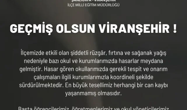 Viranşehir'de Milli Eğitimden Sosyal Medya Paylaşımı
