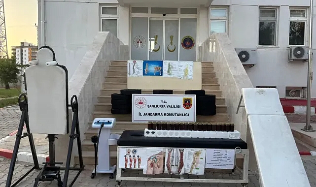 Akçakale’de ruhsatsız tedavi uygulayan şahsa operasyon!
