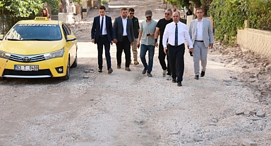 Başkan Nihat Çiftçi, Akpıyar Mahallesi'ndeki Yol Çalışmalarını İnceledi