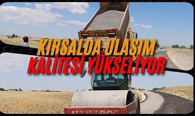 Büyükşehir, Eyyübiye Kırsalında Yol Standartlarını Yükseltiyor