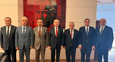 CHP'li İl Başkanlarından Kılıçdaroğlu'na ziyaret! Karadağ da katıldı