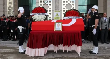 Erzurum'da polis memuru İbrahim Karataş son yolculuğuna uğurlandı