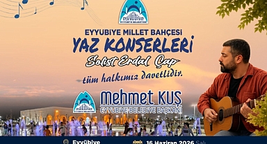 Eyyübiye Millet Bahçesi'nde Yaz Konserleri Başlıyor: Erdal Çap Şanlıurfalılarla Buluşacak