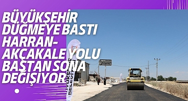 Harran-Akçakale Grup Yolunda Sıcak Asfalt Serimi Başladı