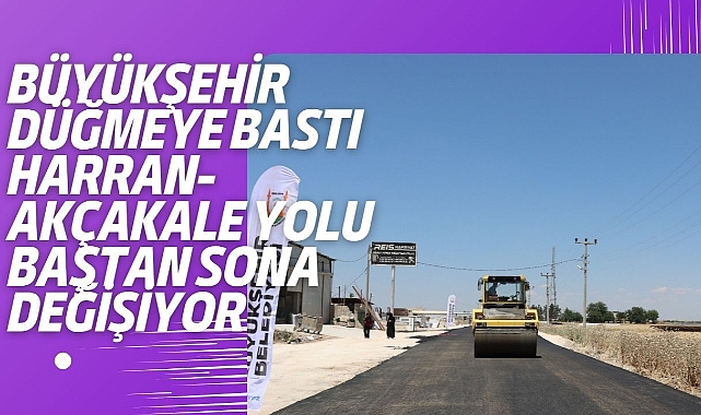 Harran-Akçakale Grup Yolunda Sıcak Asfalt Serimi Başladı