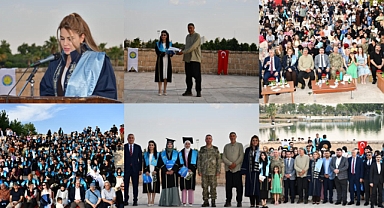 Harran Üniversitesi İİBF'de Mezuniyet Coşkusu: Öğrenciler Keplerini Gökyüzüne Bıraktı