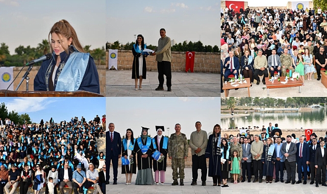 Harran Üniversitesi İİBF'de Mezuniyet Coşkusu: Öğrenciler Keplerini Gökyüzüne Bıraktı