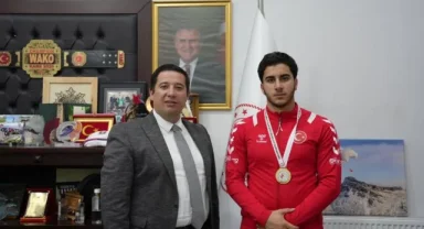 Kars'ın gururu Diyar Savcı'dan İl Müdürü Başköylü'ye ziyaret