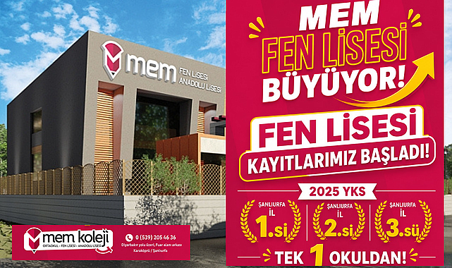 MEM Fen Lisesi'nde Kayıt Dönemi Başladı