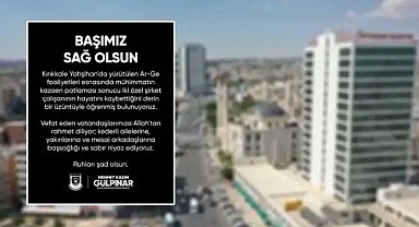 Şanlıurfa Büyükşehir Belediyesi'nden taziye mesajı!
