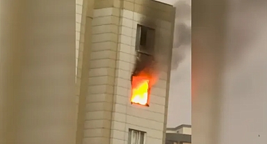 Şanlıurfa'da 9 katlı apartmanda korkutan yangın!