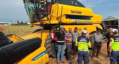 Şanlıurfa’da hasat başladı! Jandarma bilgilendirmede bulundu