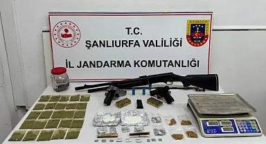 Şanlıurfa’da operasyon! Silah ve uyuşturucu madde ele geçirildi