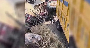 Şanlıurfa’da traktör devrildi! Sürücü ölümden döndü!