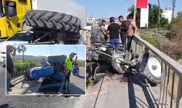 Şanlıurfa’da traktör devrildi! Sürücü yaralandı!