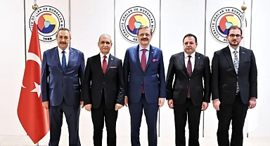 Şanlıurfa heyeti, TOBB Başkanı Hisarcıklıoğlu ile buluştu!