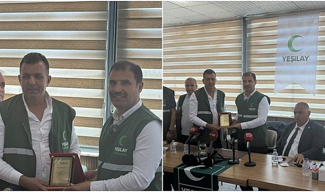 Şanlıurfa Yeşilay’dan Janset Otel’e Plaket