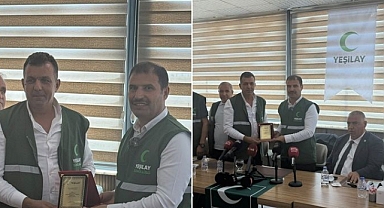 Şanlıurfa Yeşilay’dan Janset Otel’e Plaket