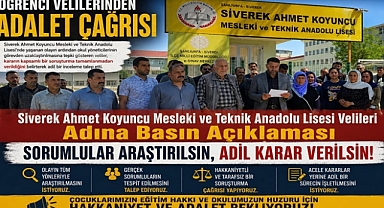 Siverek Ahmet Koyuncu MTAL Velilerinden İdarecilere Destek Açıklaması