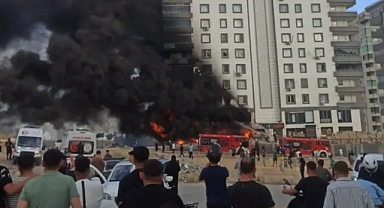 Urfa'nın ilçesinde korkutan yangın! Alevler yükseldi