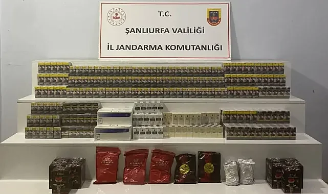 Viranşehir’de kaçak tütün operasyonu: Binlerce ürün ele geçirildi