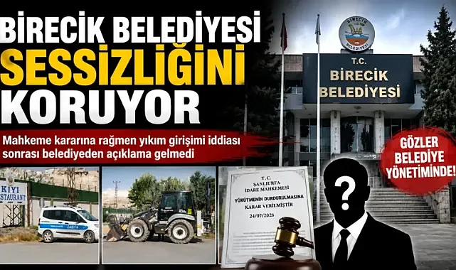 Birecik Belediyesi Sessizliğini Koruyor