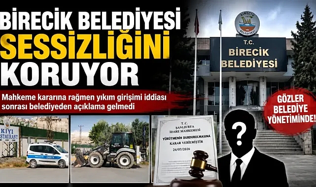 Birecik Belediyesi Sessizliğini Koruyor
