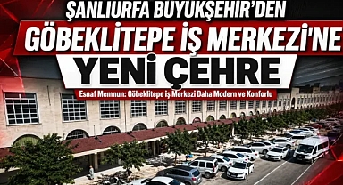 Büyükşehir'den Göbeklitepe İş Merkezi'ne Estetik Dokunuş