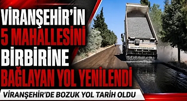 Büyükşehir, Viranşehir'de 9 Kilometrelik Grup Yolunu Yeniledi