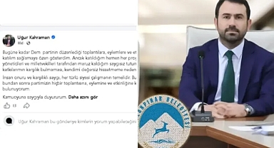 Ceylanpınar Belediye Eşbaşkanı Uğur Kahraman'dan DEM Parti'ye rest