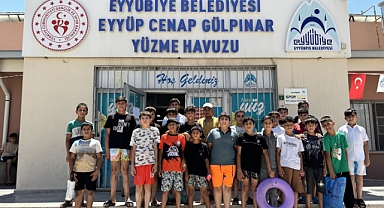 Eyyübiye’de Çocuklar Güvenle Serinliyor