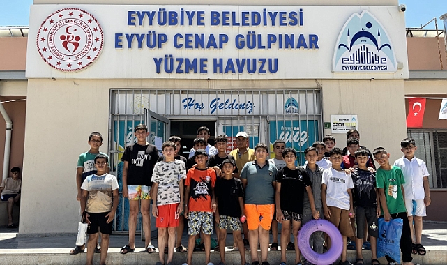 Eyyübiye’de Çocuklar Güvenle Serinliyor