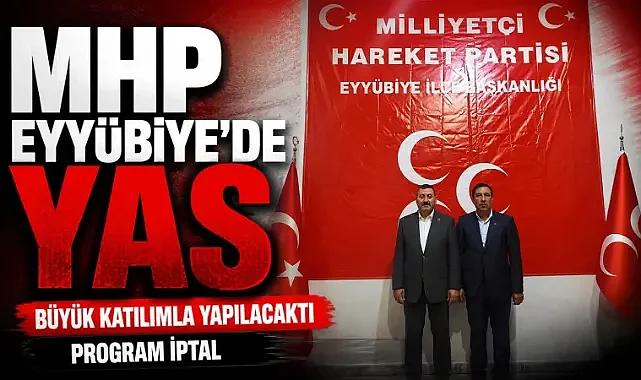 Eyyübiye MHP 'de Açılış Programı Neden İptal Edildi?