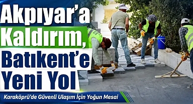 Karaköprü'de Yol ve Kaldırım Atağı Sürüyor