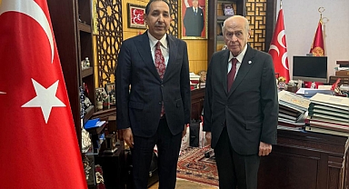 MHP'nin Eski Şanlıurfa İl Başkanı Mahmut Güneş'ten Devlet Bahçeli'ye Anlamlı Ziyaret