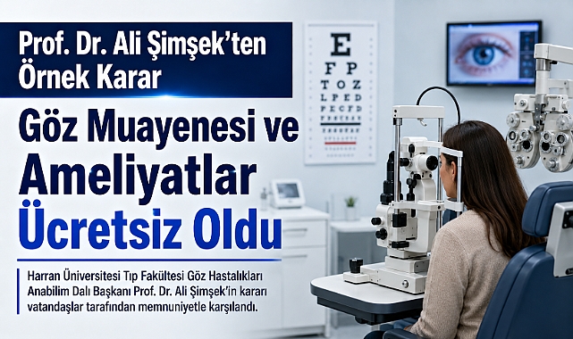 Prof. Dr. Ali Şimşek'ten Şanlıurfa'da Örnek Davranış: Özel Muayene ve Ameliyat Ücretlerini Kaldırdı