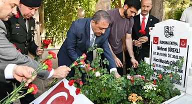 Şanlıurfa’da 15 Temmuz Şehidi Mustafa Direkli kabri başında anıldı