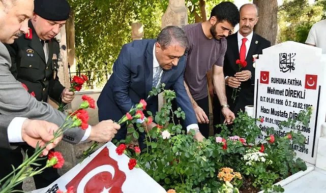 Şanlıurfa’da 15 Temmuz Şehidi Mustafa Direkli kabri başında anıldı