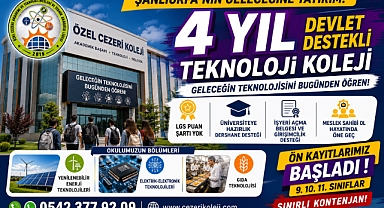 Şanlıurfa'da Geleceğin Mesleklerine Yatırım: Özel Cezeri Koleji'nde 2026-2027 Ön Kayıtları Başladı