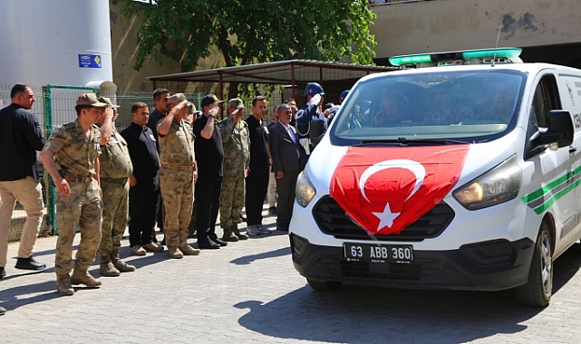 Şanlıurfa'da görevli uzman çavuş son yolculuğuna uğurlandı!
