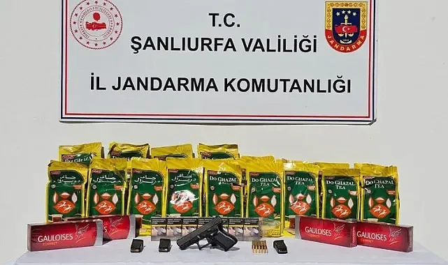 Şanlıurfa’da ruhsatsız silah ve kaçak ürün operasyonu